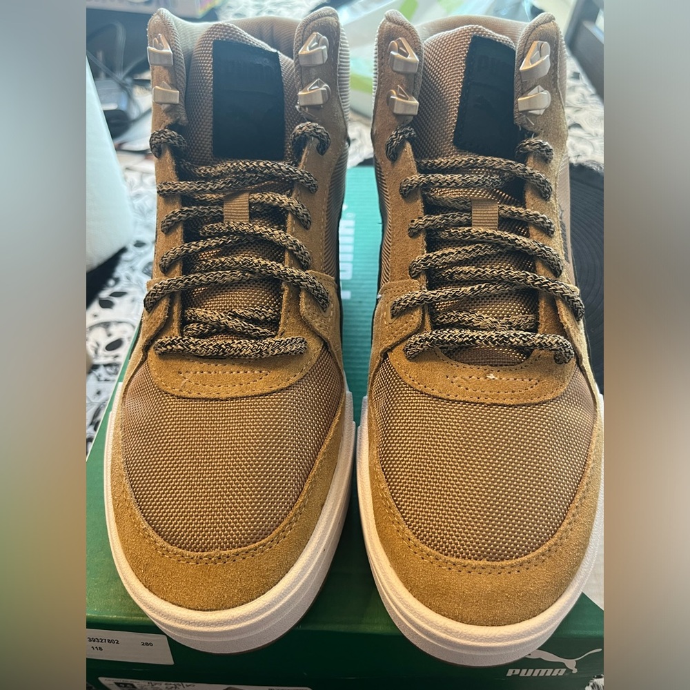 Puma Ca Pro Mid Trail Lace Up Mens Brown Sneakers Casual Shoes  Brand new